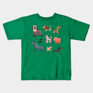 dog breed collection Kids T-Shirt